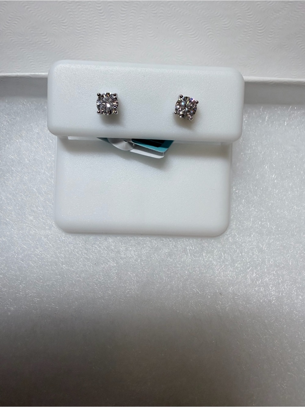 Solitaire .44CTW Moissanite Earrings